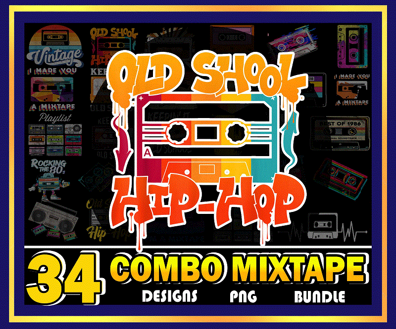 34 Designs Vintage Mixtape Png, Vintage Retro mixtape, I made you a mixtape, Old school Hip hop, Rock out png, Never forget Cool 80s 90s 976408560