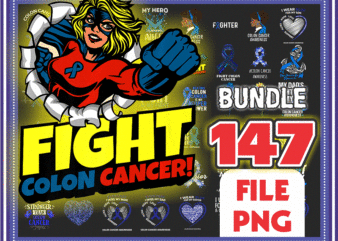 Bundle 147 Fight Colon Cancer Awareness PNG, Faith Colon Cancer Sunflower, Colorectal Cancer PNG, I Wear Blue For Png, Digital Download 981605542
