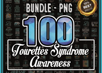 Bundle 100 Tourettes Syndrome Awareness png, Tourettes Syndrome, Tourette’s Awareness PNG, Tourettes Peace love, Instant Download 982673495