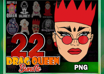 Bundle 22 Designs Drag queen PNG, Drag Queen Vinyl png, Rupaul Drag Race queen, Submilation Digital download 930066557