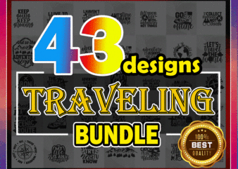 43 Traveling SVG Bundle Designs, Adventure SVG Cut Files, Commercial Use, Instant Download, Printable vector, Adventure SVG, Traveling Shirt 992901892