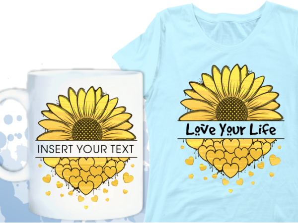 Sunflower split monogram svg, sunflower t shirt design designs