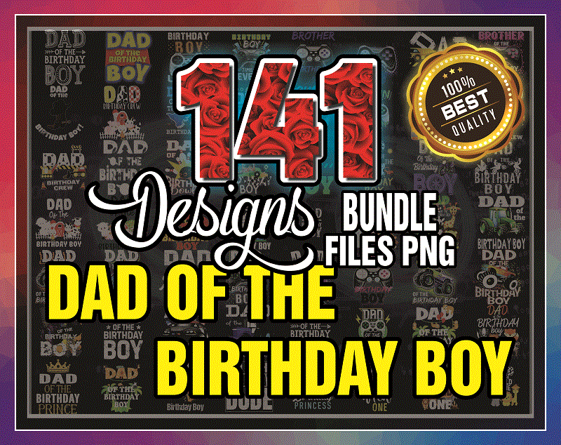 141 Dad Of The Birthday Boy png, png Files For Sublimation, Sublimation Designs Downloads, Digital Download, Digital download, Dad and son 986849604