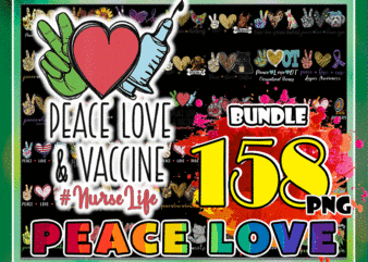 Combo 158 Designs Peace Love PNG Buindle, Peace Love Png, Sublimation Png, Sublimation Png, Digital Download 995038282