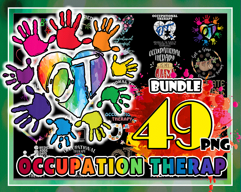 Bundle 49 Designs Occupational Therapist Month Png, Occupational Therapy Assistant, Gift for OT month, OT therapist Gift. Digital Download 995538925