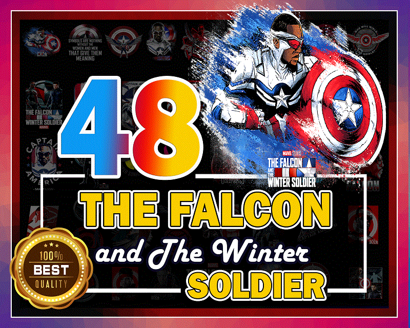 48 The Falcon and The Winter Soldier PNG, Who will wield the Shield ? PNG Transfer or Sublimation, marvel hero, captain american, digital 996336588