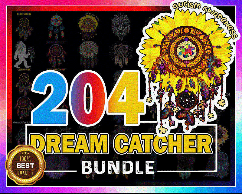 204 Designs Dream Catcher PNG Bundle, Dreamcatcher PNG, BOHO Style Design| Sublimation File, Dream Catcher Native American, Instant Download 999671722