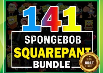 141 SpongeBob SquarePants ClipArt- PNG Images Digital, Clip Art, Instant Download, Graphics transparent background Scrapbook 961655348