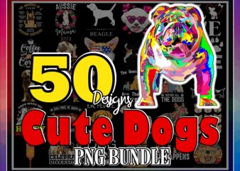 50 designs Cute Dogs PNG Bundle, Furry Friend, Dog Lovers, Life is Golden Png, I Let The Dog Out png, Sublimation Designs, Instant download 966056712