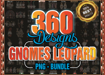 Combo 360 Gnomes Leopard PNG, Bundle PNG, Leopard Png, Gnome PNG, Whimsical Design, Nordic Gnomes, Sublimation Gnomes, Designs Downloads 1003738090