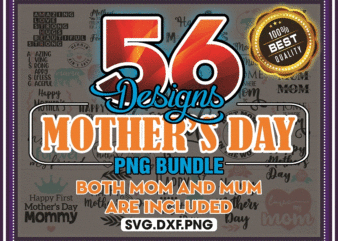 Combo 56 Designs Mothers Day PNG Bundle, Mom SVG File, Mom SVG Bundle, Mom Shirt Design, Mom Shirts png, Mom Funny Quote, Instant Download 954727180