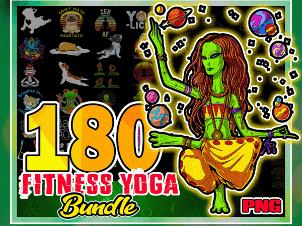 Combo 180+ designs fitness yoga png bundle, yoga tshirt bundle, yoga exercise png, yoga funny png sublimation, instant download 1004975804