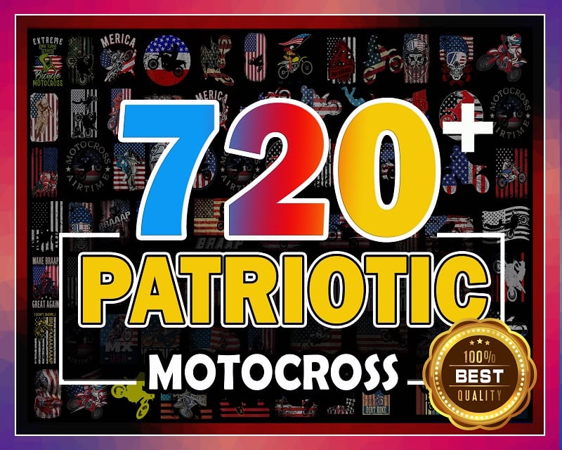 Bundle 720+ PNG, Patriotic motocross, American Flag Motocross, bundle png, Digital Download. 996329799