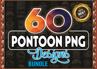 Combo 60 Pontoon PNG – Pontoon Life, Boating, Boat life PNG – Pontoon Retro Design PNG 1005968659