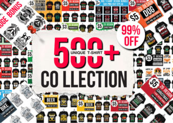 T-Shirt Design Bundle Mega Collection