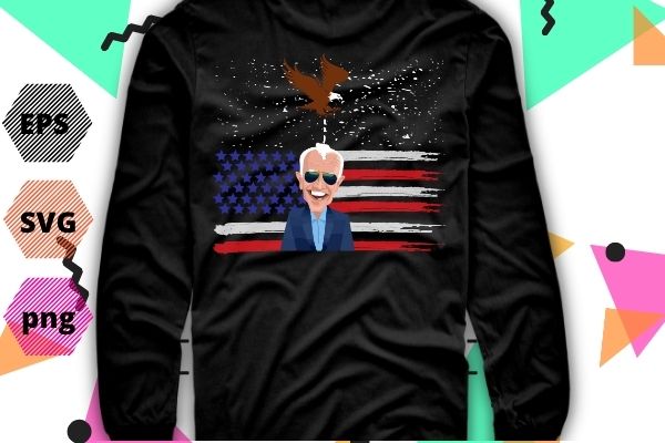 Biden bird poop funny t-shirt design svg, funny biden bird poop png eps, biden, usa flag, amer