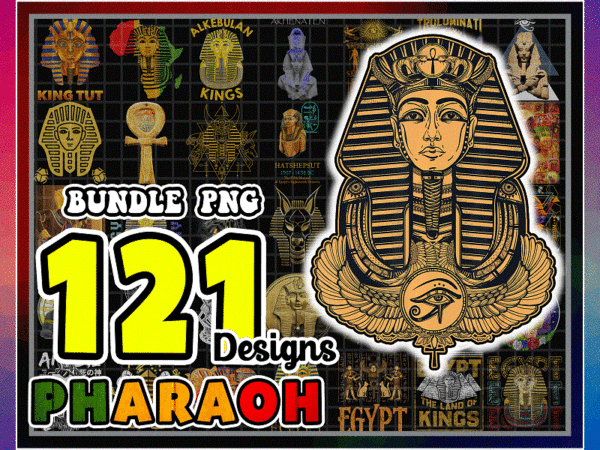 121 designs pharaoh png bundle, tutankhamun, cleopatra png, dyramid png, egyptian bundle, ancient egypt, symbols pharaohs, digital download 1018488197
