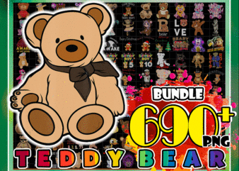 690+ Designs Teddy Bear Png Bundle, I Love Teddy Bears, Stuffed Animal Angel, Zombie, Kid Teddy, Bear Lover, Funny designs, Digital download 1018974242