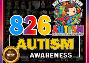 826 Autism Awareness PNG, Autism Rainbow Png, Autism Awareness png, Autism Love, Autism Gift, Autism Png, Mama Bear, Light it up Png 1019080805