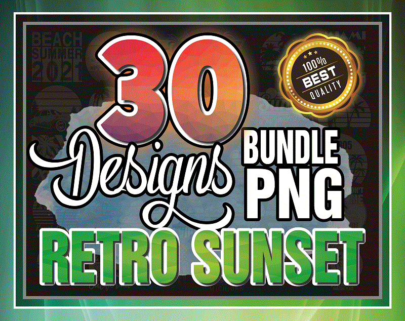 30 Designs Retro Sunset Png Bundle, Vintage Retro Sunset Beach Png, Retro 1980s 1990s Vaporwave Palm Trees, Retro Sunset Beach Lover Png 959658746