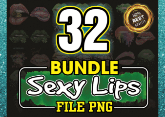 32 Designs Sexy Lips PNG Bundle, Digital PNG, PNG bundle, Instant Download 1027825946