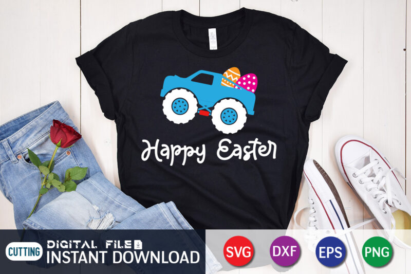 Happy Easter T Shirt, Easter Shirt, Happy Easter SVG, Easter Day Shirt, Happy Easter Shirt, Easter Svg, Easter SVG Bundle, Bunny Shirt, Cutest Bunny Shirt, Easter shirt print template, Easter