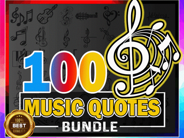 Bundle 100 music quotes svg/png, music svg, music svg bundle, music png bundle, music sayings svg, music png, instant download 1031586165 t shirt template