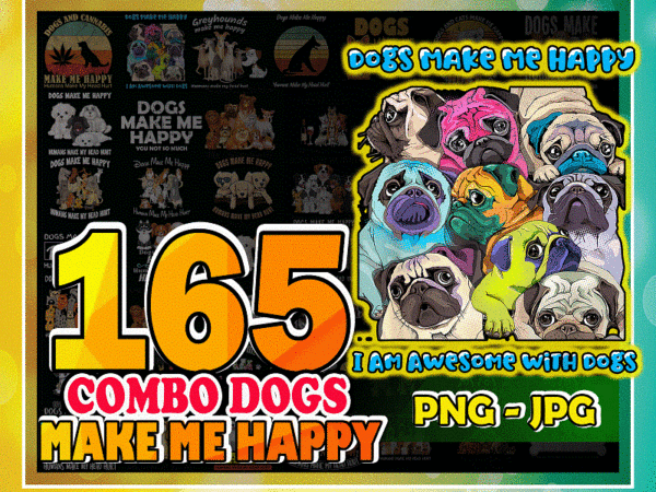 Bundle 165 designs dogs make me happy, humans make my head hurt png, animal lover, svg dog lover gift, funny dog, graphics, digital download 1035018493