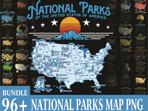 95+ designs national parks map png, national park gift, usa travel map, national parks map,national park travel, instant download 1005405006