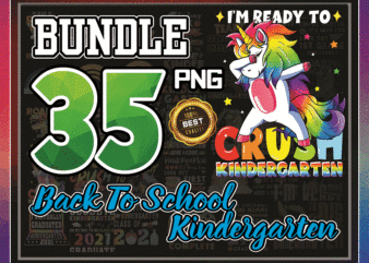 Bundle 35 Back To School Kindergarten Svg, Clip Art, First School Day SVG, School Svg Designs, Huge School Grade Bundle, Instant download 1051338371
