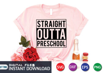 Straight Outta Preschool T shirt, Leveled up T shirt, Gaming Shirt, Gaming Svg Shirt, Gamer Shirt, Gaming SVG Bundle, Gaming Sublimation Design, Gaming Quotes Svg, Gaming shirt print template, Cut