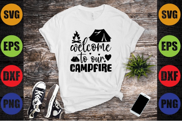 Welcome to our campfire t shirt design for sale