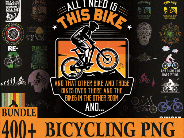 400 designs bicycling png bundle, bike gift, bike vintage, cycologist bicycle png, funny bicycle, cycologist retro gifts, digital download 1008414610