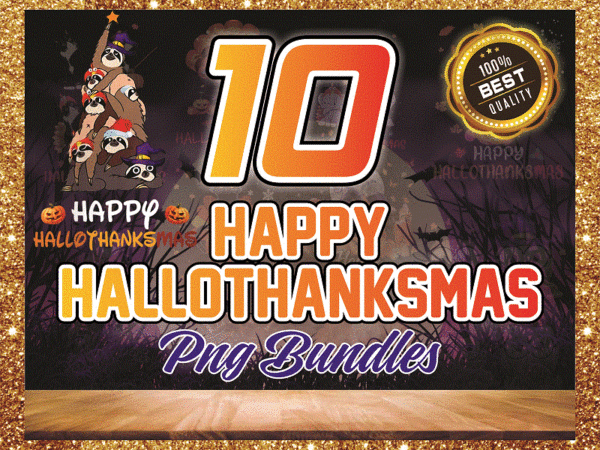 Bundles happy hallothanksmas png, happy halloween, thanksgiving christmas png, one thankful png, cat dog halloween png, digital download 864618278 t shirt template