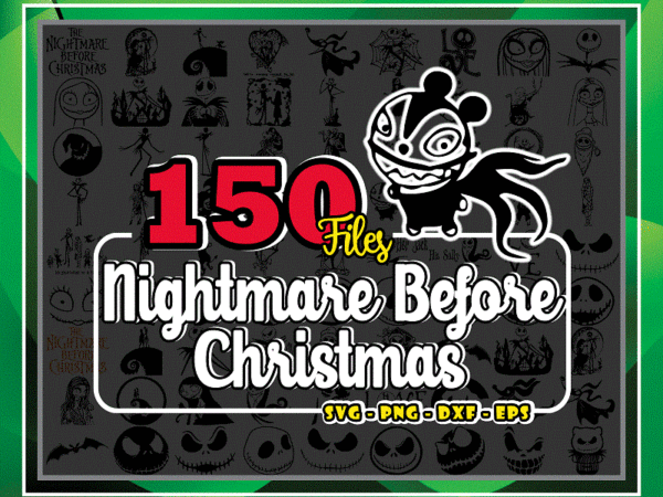 150 nightmare before christmas svg bundle, halloween svg, jack skellington svg, jack and sally svg, nightmare christmas svg, png, dxf, eps 870236055