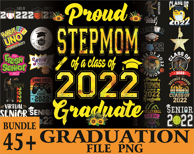 48+ Graduation PNG Bundle, High School, School Png, Class of 2022 PNG, Graduation, Sublimation Design, Png Designs, Digital Download, 1009653511