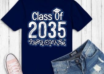Class Of 2035 Kindergarten Graduate Preschool Graduation Boy gifts tee T-Shirt design svg