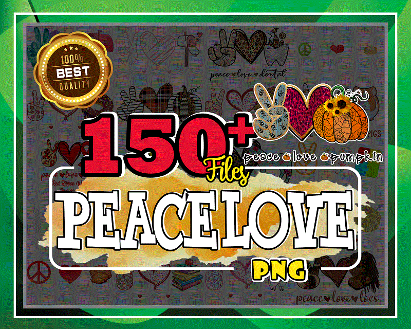 150+ Peace Love Bundle png Designs, peace love christmas , peace love everything , digital png download , PNG printable , PNG sublimation 1011238868