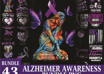 Bundle 43 Alzheimer Awareness Png, Awareness Elephant Purple Png, I Will Remeber For You Png, Foget Me Not Png, Alzheimers Warrior Png, Alzheimers Png 1012552798