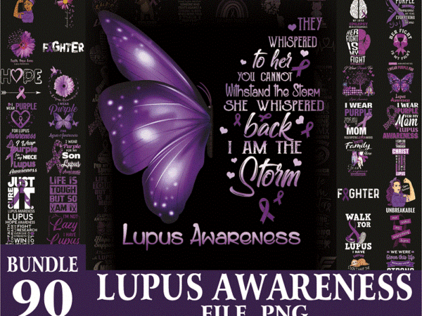 90 lupus awareness png bundle, lupus digital png, warrio lupus awareness png, in may we wear purple png, commercial use, digital download 1014919035