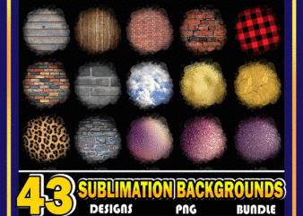 43 Designs Sublimation Bundle, Round backgrounds, Sublimation designs downloads, Instant Download 966547953