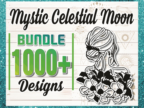 1000+ mystic celestial moon mystical svg, crystal moon svg, celestial svg, moon phase svg, moon cat svg, mystic cat svg, svg files for cricut, 1038165680