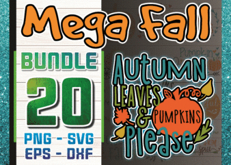 20 Fall SVG Autumn SVG Svg Files For Cricut Silhouette Files, File Digital, Digital Download, Fall Digital, Autumn Digital 1058772140