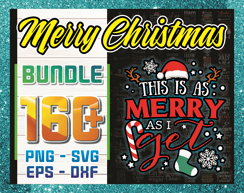160+ Merry Christmas Bundle ,Christmas SVG Bundle, Winter svg, Santa SVG, Holiday, Merry Christmas, Christmas Bundle Png Svg 1071223474