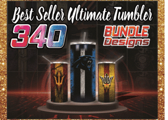 Bundle Designs 340 Tumbler, Best Seller Ultimate Tumbler For Sublimation, 20oz Skinny Straight, PNG Digital Download, Full Tumbler Wrap, Tumbler Digital 1001247386