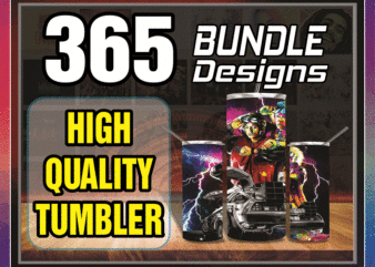365 High Quality Tumbler Designs 20oz Skinny Straight Bundle, Bundle Template for Sublimation, Full Tumbler Wrap, PNG Digital Download 1001247386