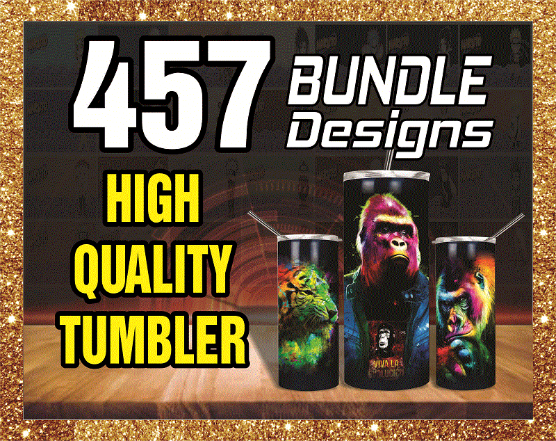 457 High Quality Tumbler Designs 20oz Skinny Straight Bundle, Bundle Template for Sublimation, Full Tumbler Wrap, PNG Digital Download 1001247386
