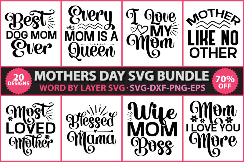 Mothers day vector t-shirt design, Mothers day SVG Bundle, Mother's day t-shirt design, Mothers day vector design, Mom svg, Mom life svg, Girl mom svg, Mama svg, Funny mom svg,