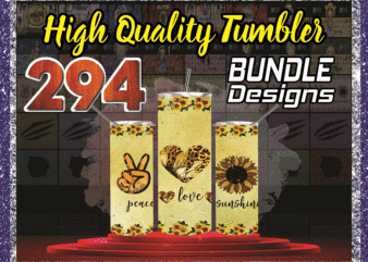 Bundle 294 high quality tumber designs , 20oz skinny straight, template for sublimation, digital download, tumbler digital, digital file 1014591399