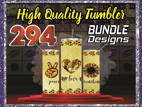 Bundle 294 high quality tumber designs , 20oz skinny straight, template for sublimation, digital download, tumbler digital, digital file 1014591399